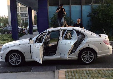 汽車、船模等大型物體掃描